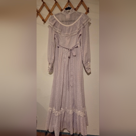 Gunne Sax By Jessica Floral Ruffle Prairie Dress - Picture 2 of 8